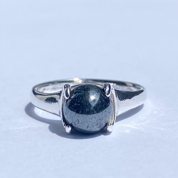 925 sterling silver hematite ring✨ - Picture 6 of 16